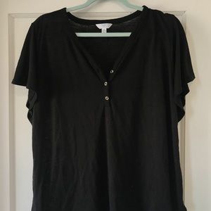 Black time and true shirt